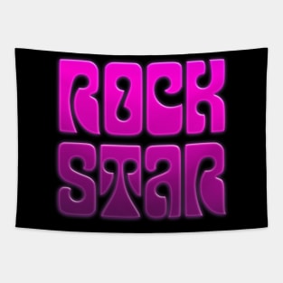 Rock Star - Awesome Retro Type Design Gift Tapestry