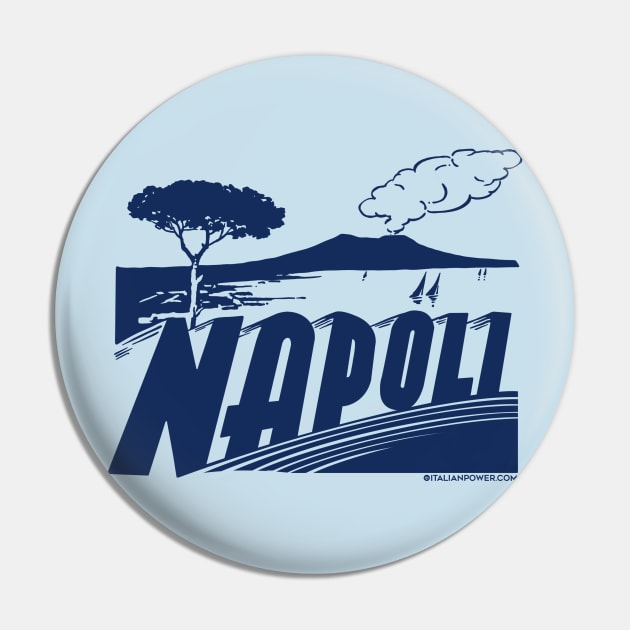 Napoli Postcard Pin by ItalianPowerStore