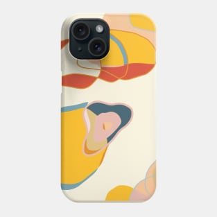 Abstract Art Shapes Earthy Colors Phone Case