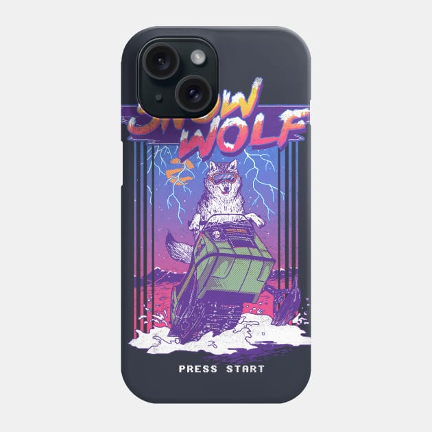 Snow Wolf Phone Case by Hillary White Rabbit