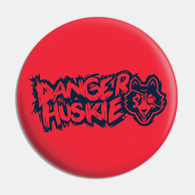 DH Hardcore Logo Pin by DangerHuskie