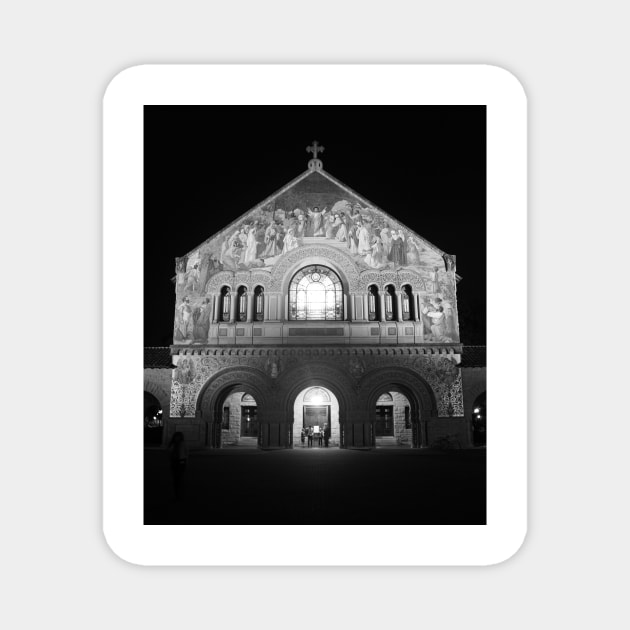 Stanford Memorial Church at Night. Palo Alto, California Magnet by IgorPozdnyakov