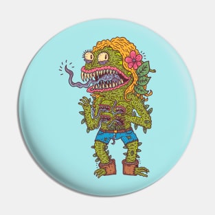 Pretty Monster Plant Pin