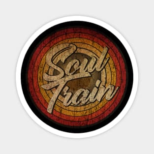 arjunthemaniac, circle retro faded Soul Train Magnet