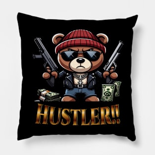Teddy bear Huslter Pillow