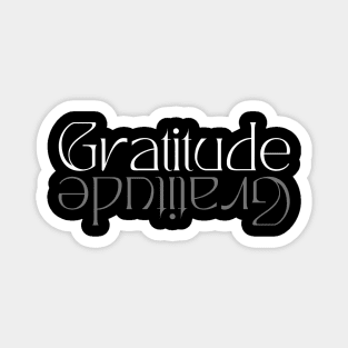 Gratitude affirmation minimalist design Magnet