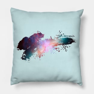 Galaxy in a brush stroke Pillow