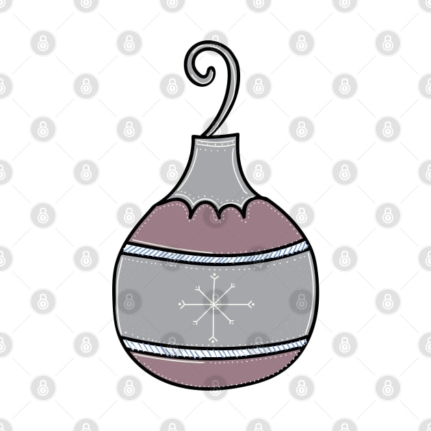 Whimsical Holiday Ball Ornament Illustration by Angel Dawn Design
