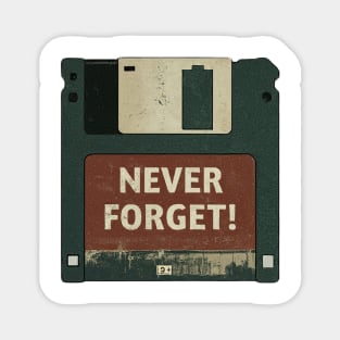 The Click-Clack Legacy: Never Forget the Floppy Disk Era Magnet