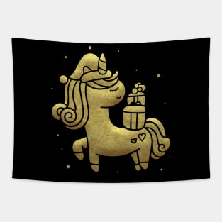 Gold Unicorn Gifts Tapestry