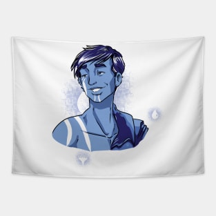 Jace in Blue, For White Tapestry