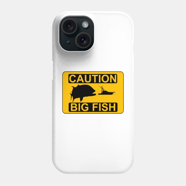 Caution big fish Phone Case by Art by Paul