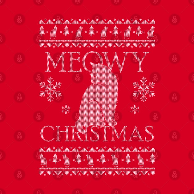 MEOWY CHRISTMAS UGLY SWEATER by giovanniiiii