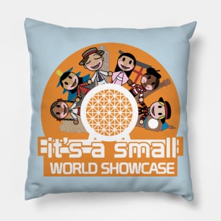 its a small world showcase Pillow