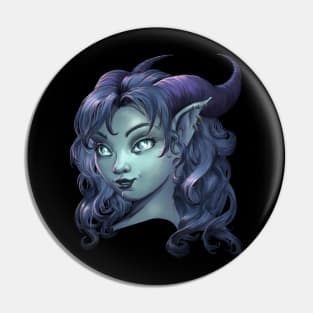 Tiefling girl Pin