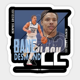 Desmond Bane Jersey City Qiangy Sticker for Sale by qiangdade