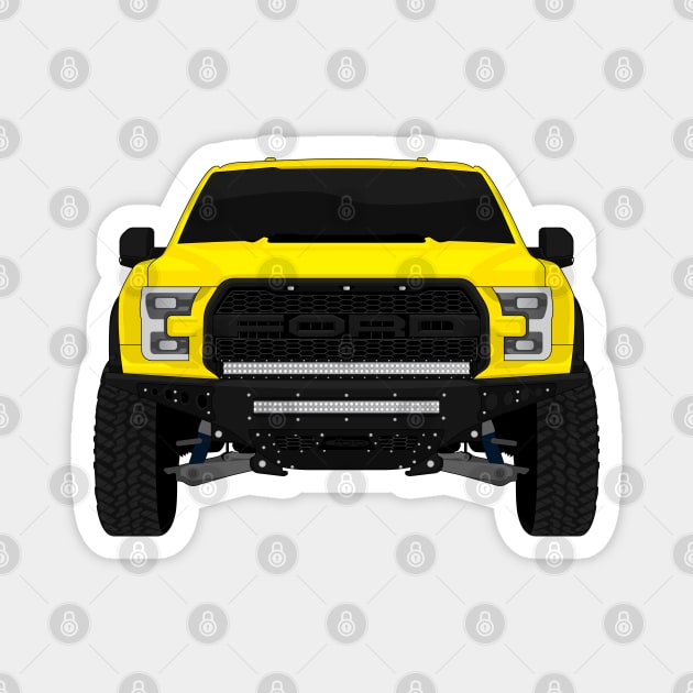 RAPTOR YELLOW Magnet by VENZ0LIC