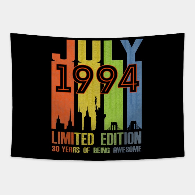 July 1994 30 Years Of Being Awesome Limited Edition Tapestry by cyberpunk art