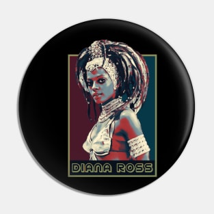 Retro diana ross indiana Pin