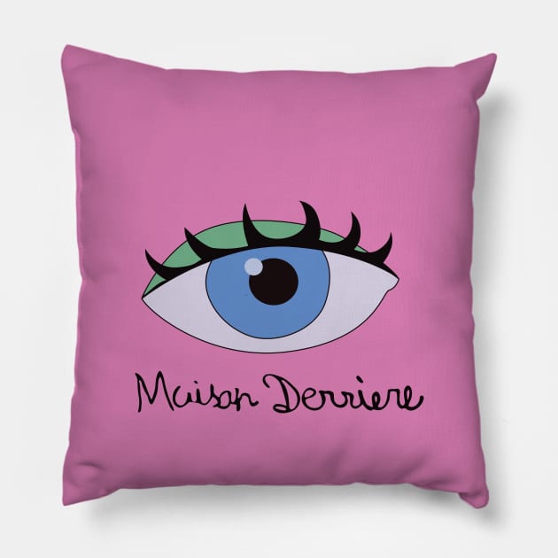 Maison Derriere Logo Pillow by saintpetty