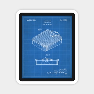 Bathroom Scale Patent - Housewarming Bathroom Art - Blueprint Magnet