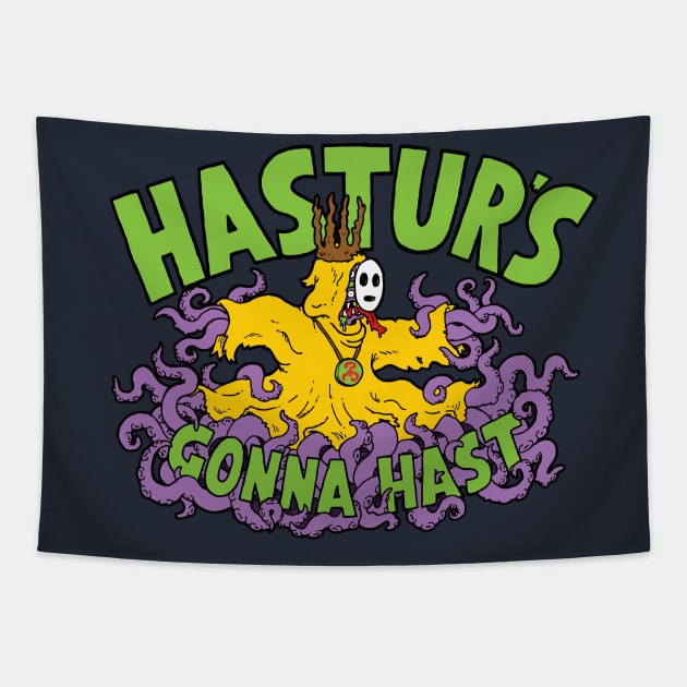 Hastur's Gonna Hast Tapestry by LittleCozyNostril