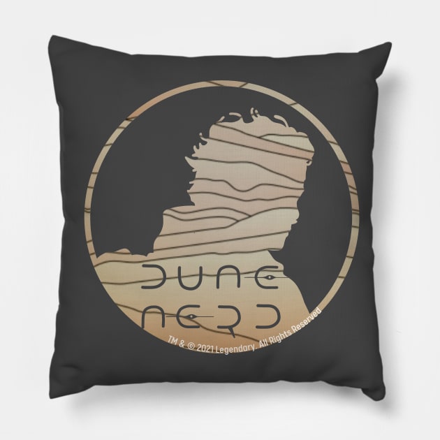 Dune Nerd Paul Atreides Silhouette Pillow by Slightly Unhinged