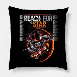 Reach For The Star Gaming Apparel Astronaut Pillow