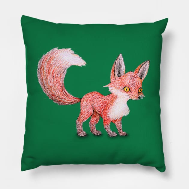 Fox Pillow by Bwiselizzy