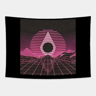 Synthwave diamond sun Tapestry