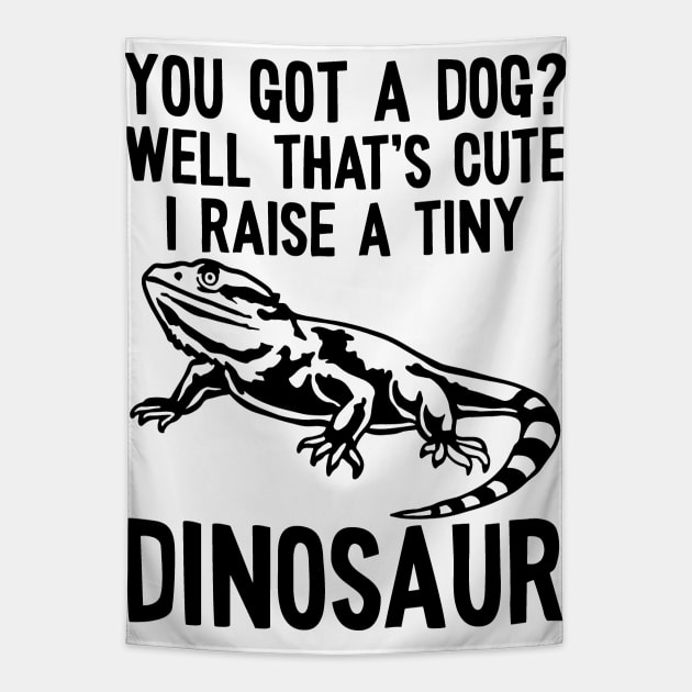 Bearded Dragon Tiny Dinosaur Bearded Dragons Lizard Tapestry by fromherotozero