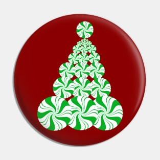 Christmas Green Peppermint Tree Pin