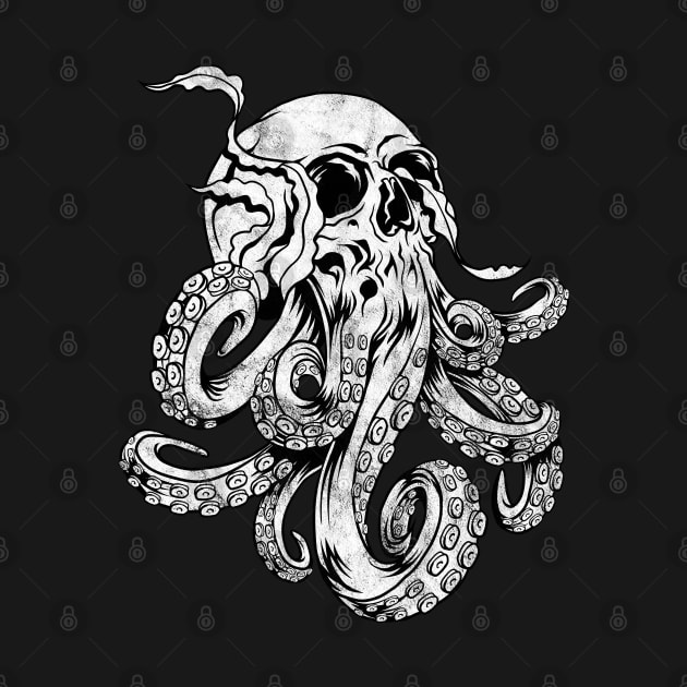 Octopus Skull Monster Kraken Cthulhu Skull for Men Women by Blink_Imprints10