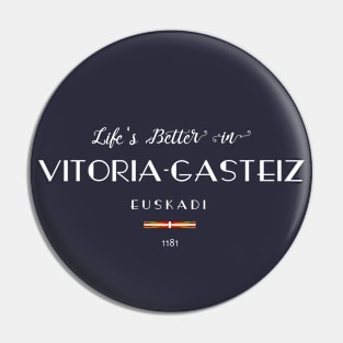 VITORIA-GASTEIZ Basque Country Euskadi Spain Flag Pin