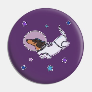 Space pets- dachshund Pin