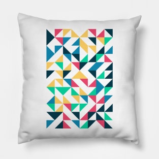 Creative Geometric Colourful Triangle Pattern #6 Pillow