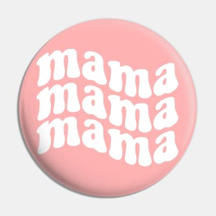 Groovy Mama (white) Pin