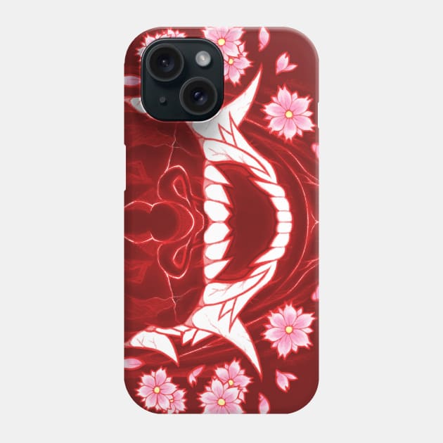 Hannya Demon Mask - V2 RED Phone Case by pbarbalios