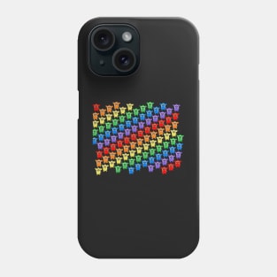 RAINBOW FURBY PRINT Phone Case