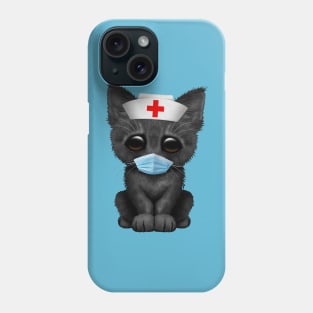 Cute Black Kitten Nurse Phone Case