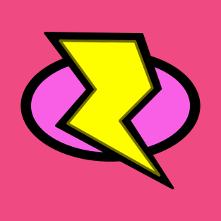 Lightning Bolt Logo - Pink T-Shirt