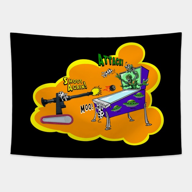 pinball competition Tapestry by Uwantmytees