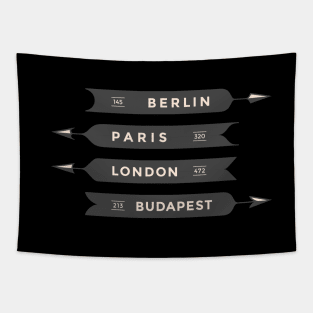 Berlin, Paris, London, Budapest Tapestry