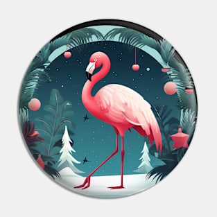 Flamingo Flock Sunset, Love Flamingos Pin