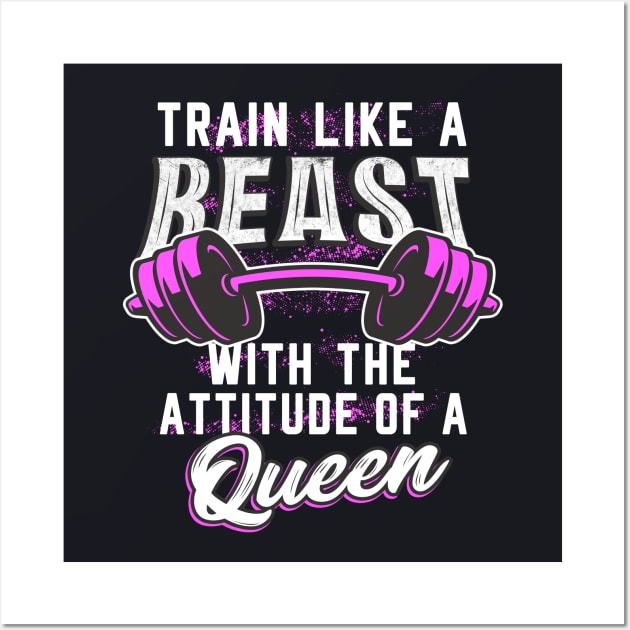 Gym Fitness Beast Queen Women Gifts - Weight Lifting For Women Gift -  Posters and Art Prints