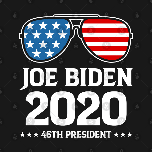 Joe Biden Sunglasses Flag Aviators, Funny American President 46 2020 2024 Gifts by Printofi.com