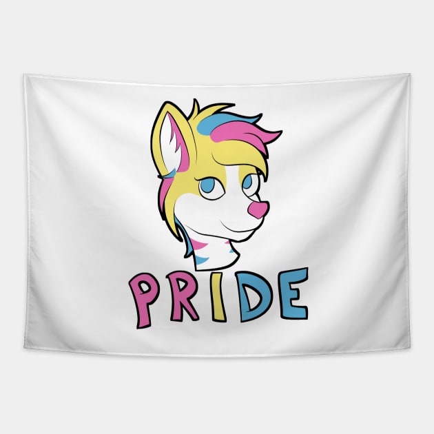 Pan Pride - Furry Mascot Tapestry by Aleina928