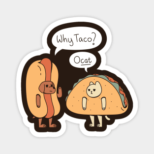 Hotdog and Taco Magnet