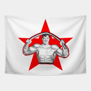 strong man bodybuilder Tapestry