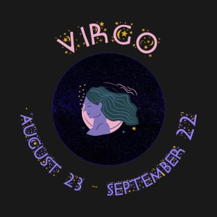 Zodiac Symbol VIRGO or Virgin T-Shirt